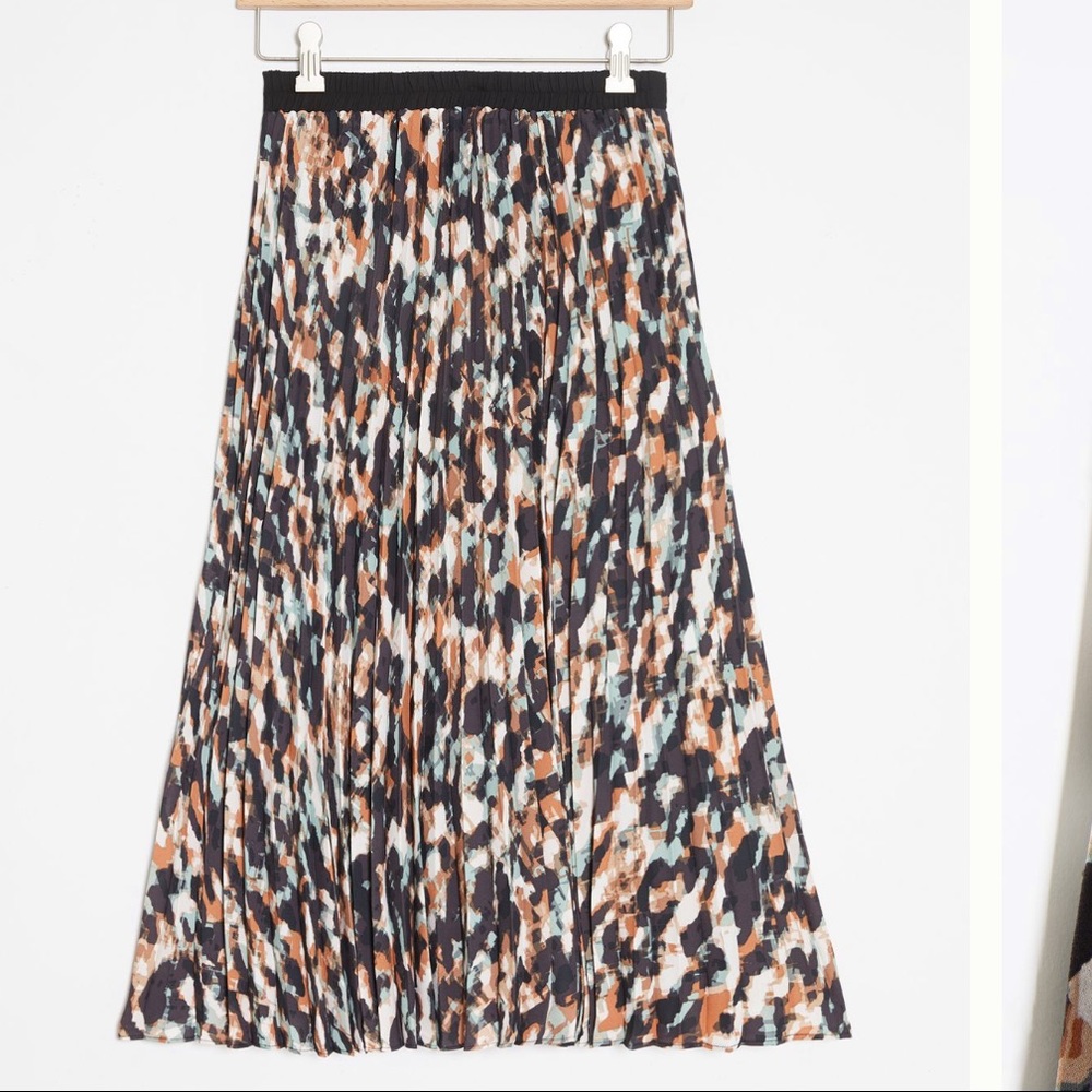 Anthropologie Talitha Pleated Midi Skirt